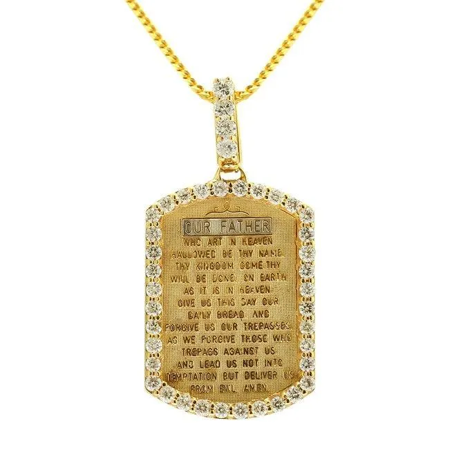 JDTK-P170823-020 Custom Diamond "The Lord's Prayer" Pendant