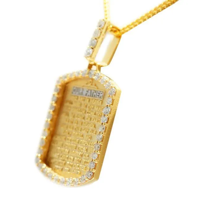 JDTK-P170823-020 Custom Diamond "The Lord's Prayer" Pendant