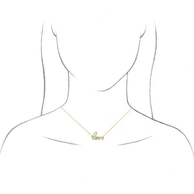 JDTKSP-87261 -Diamond Love Pendant with 18" Necklace
