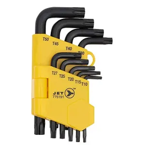 Jet 775191-9-Piece Tamperproof TORX Key Set