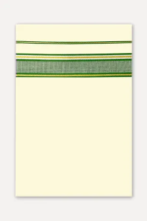 Jivanaa Kora - Double Layered Dhoti With Fancy Borders For Men (Assorted Border & Colors) | Uathayam