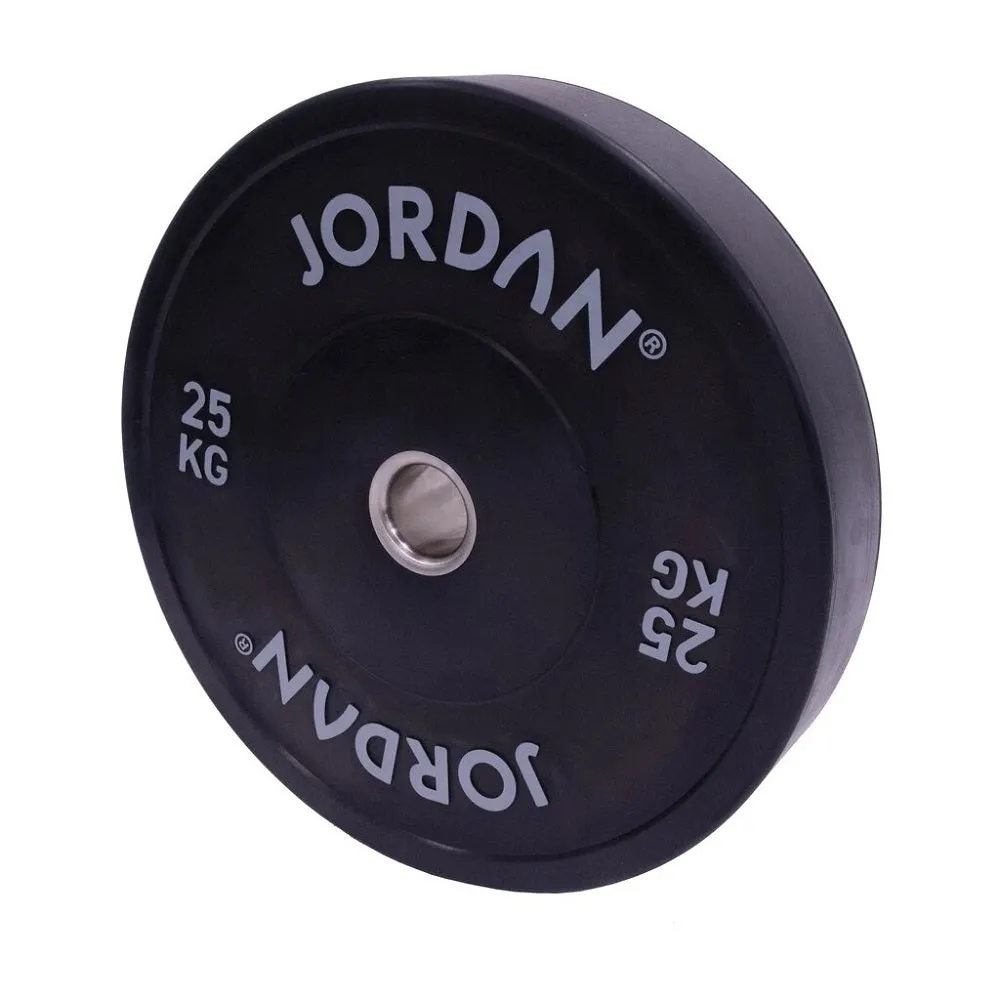 Jordan Fitness Black Bumper Plates 25kg | Bundle