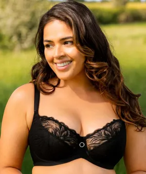 Lace Daze Balcony Bra In Black - Curvy Kate