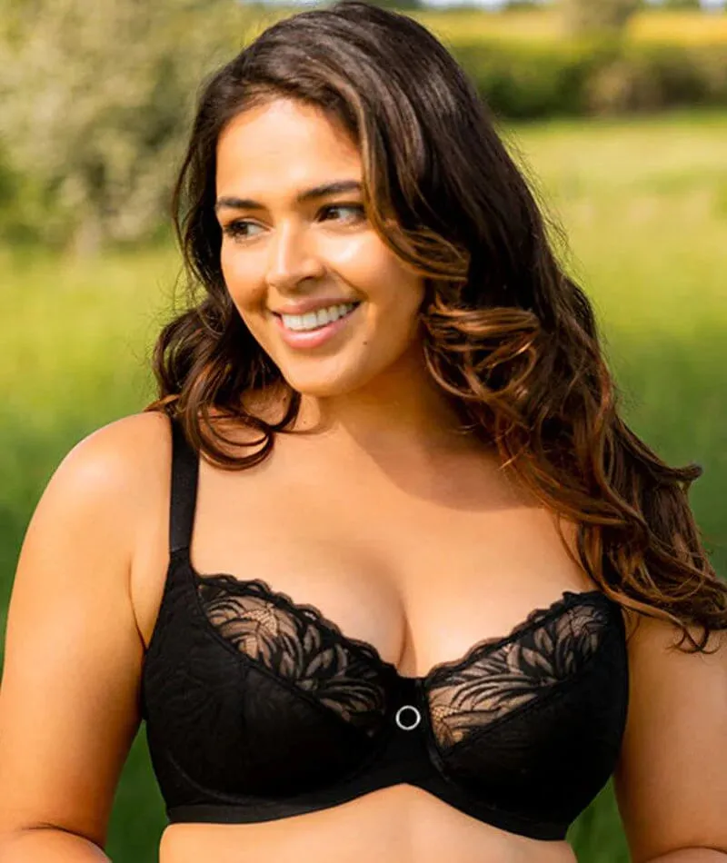 Lace Daze Balcony Bra In Black - Curvy Kate