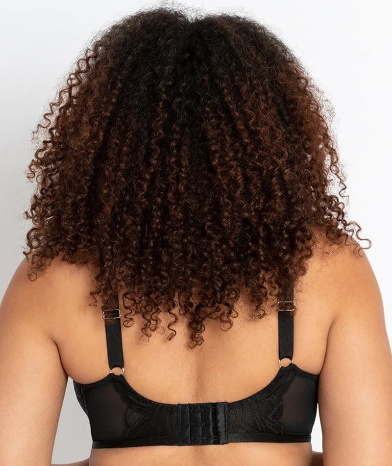Lace Daze Balcony Bra In Black - Curvy Kate