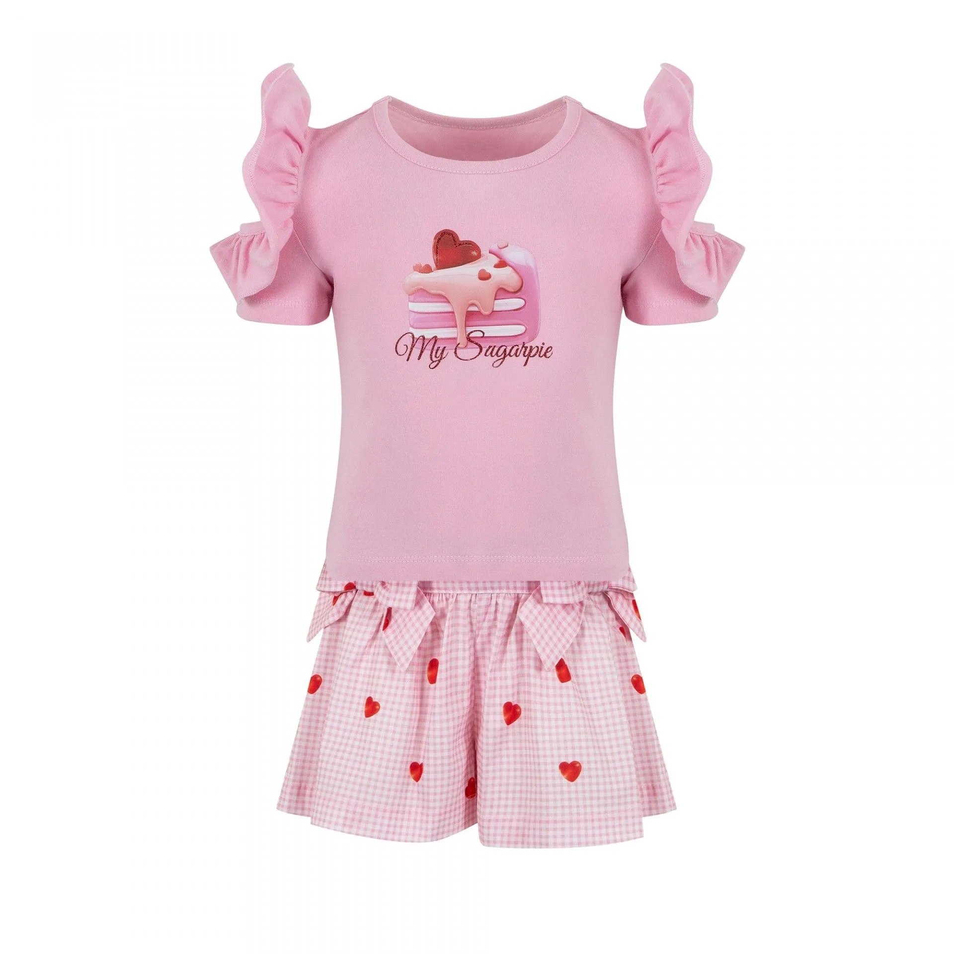 LAPIN HOUSE - Heart  Short Set - Pink