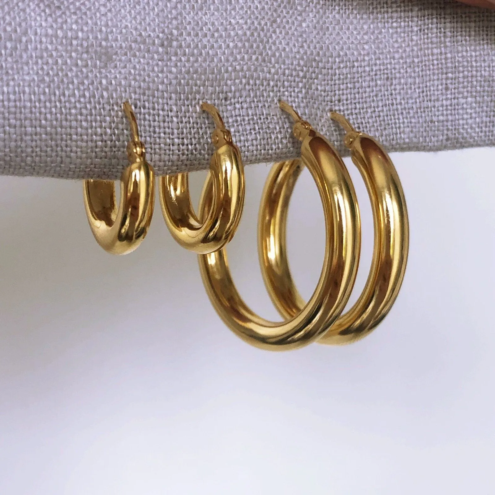 Large Luxe Chunky Hoop Earrings
