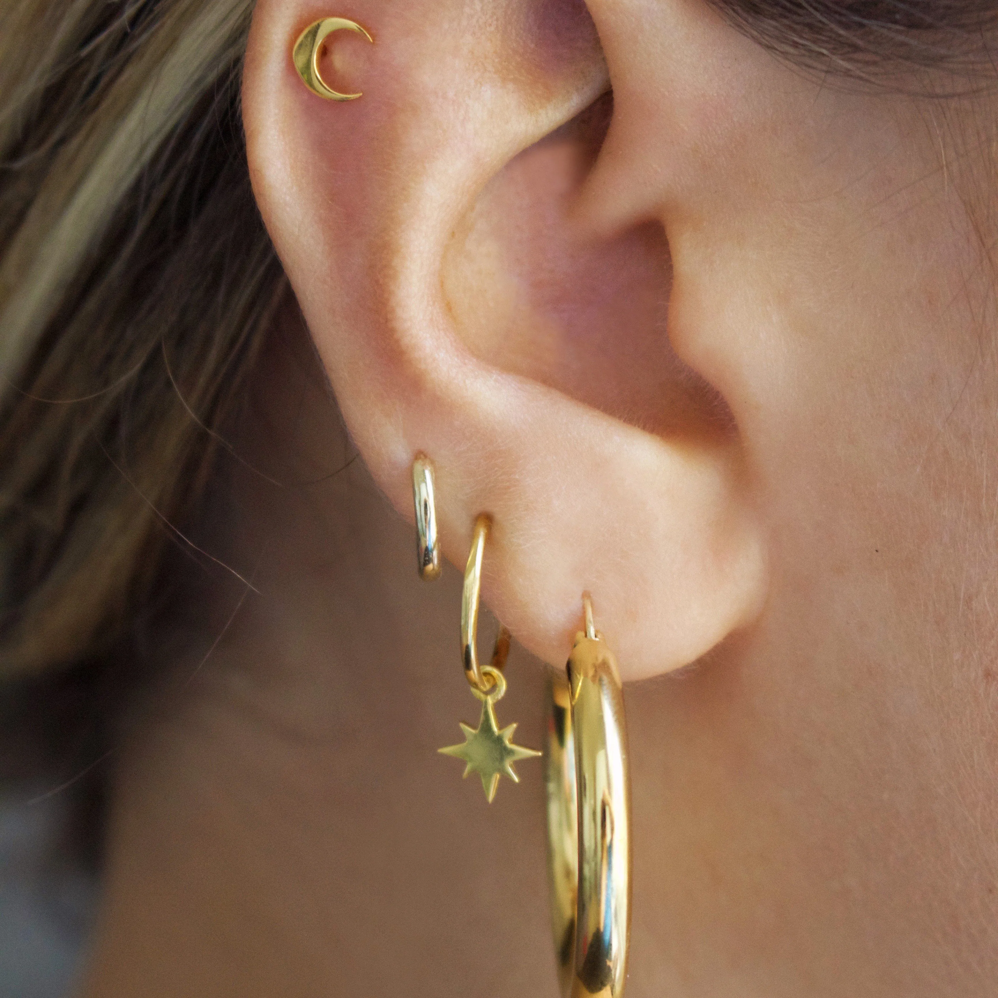 Large Luxe Chunky Hoop Earrings