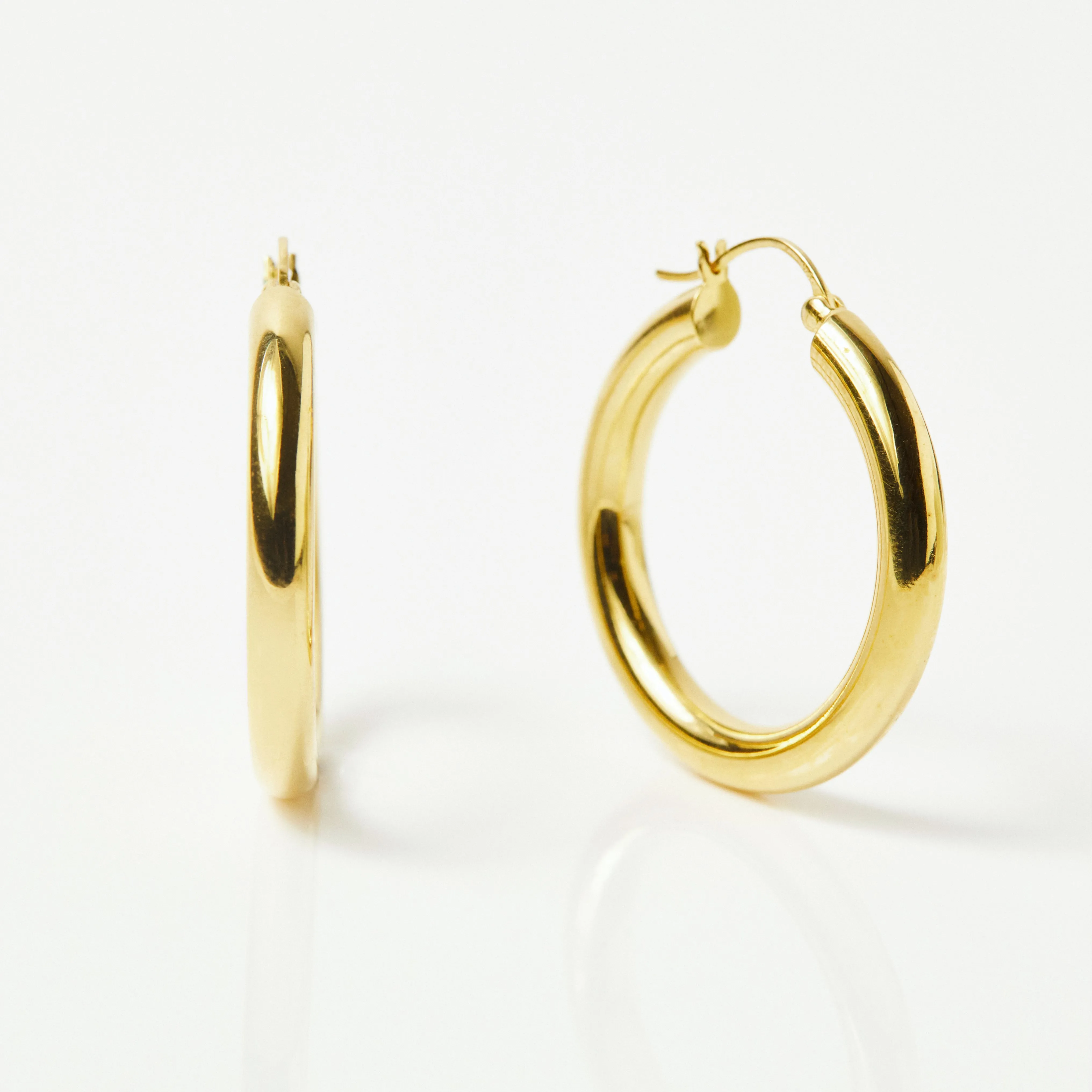 Large Luxe Chunky Hoop Earrings