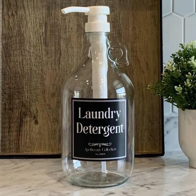 Laundry Detergent 64oz Glass Bottle