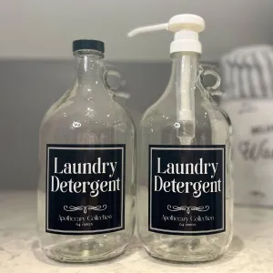 Laundry Detergent 64oz Glass Bottle