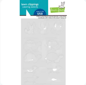 Lawn Fawn Critters in the Desert Colouring Stencils