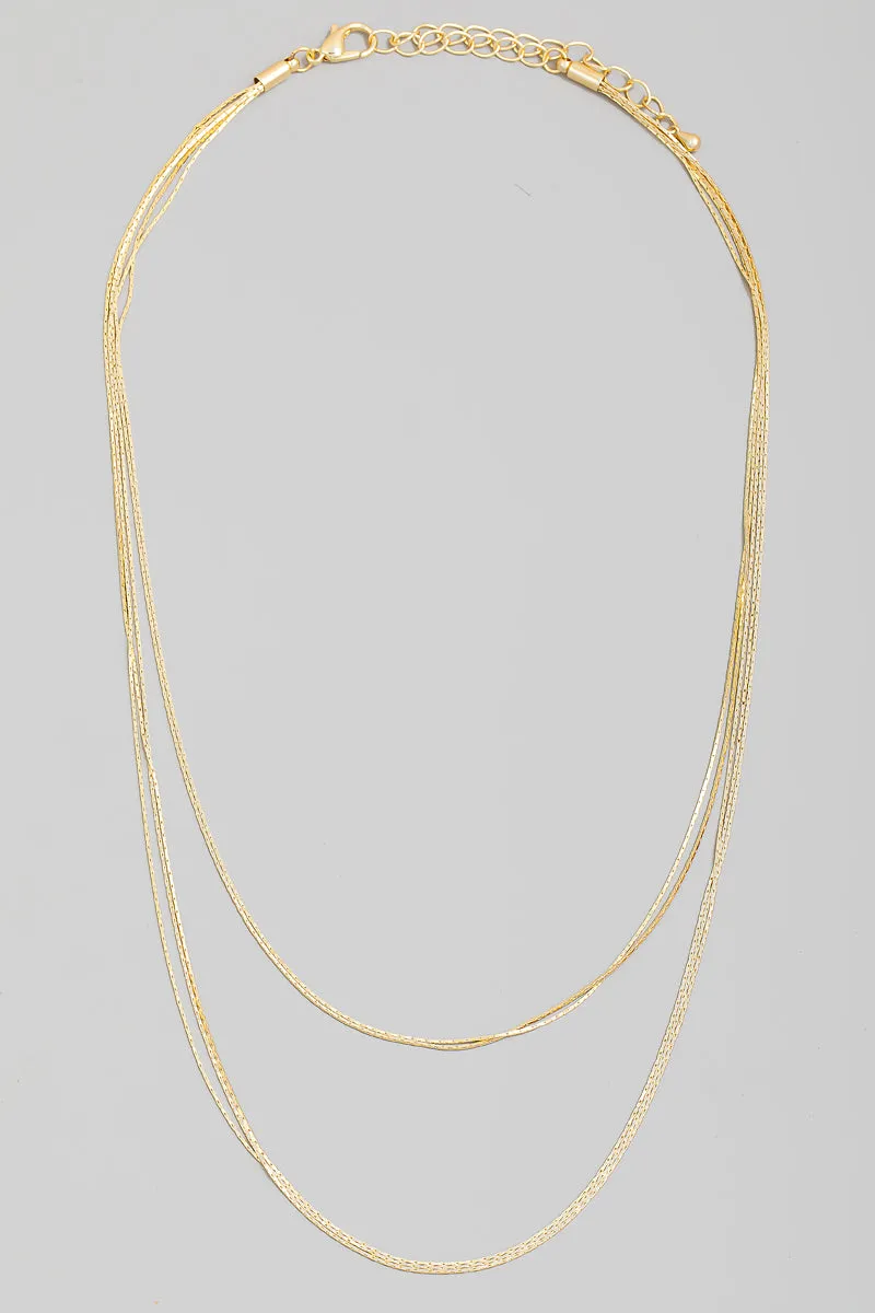 Layered Chains Necklace