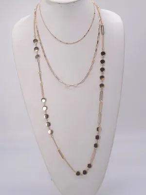 Layered Disc Necklace