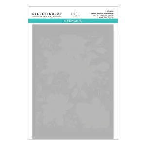 Layered Festive Poinsettias Stencils Spellbinders STN-098