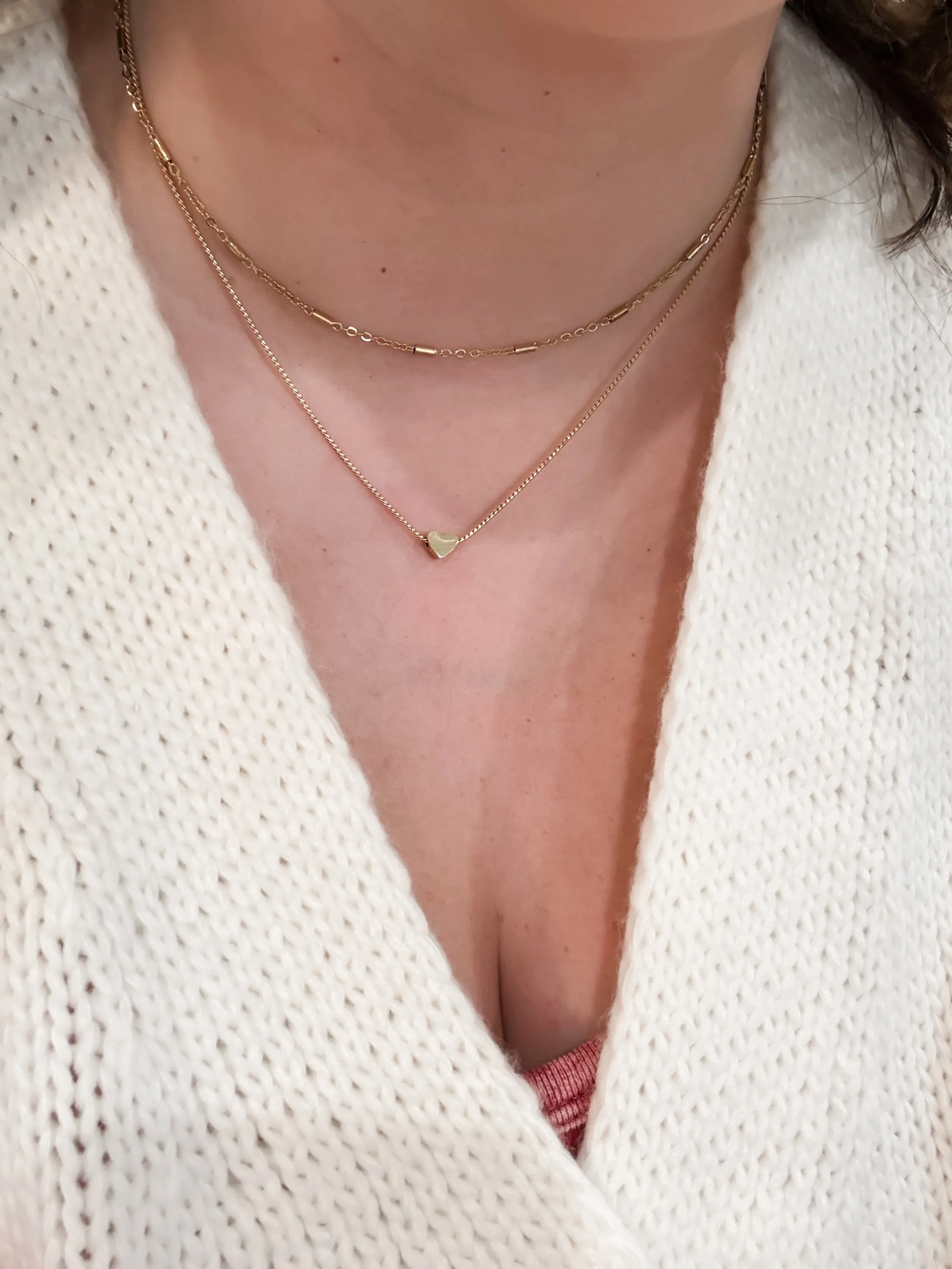 Layered Heart Necklace