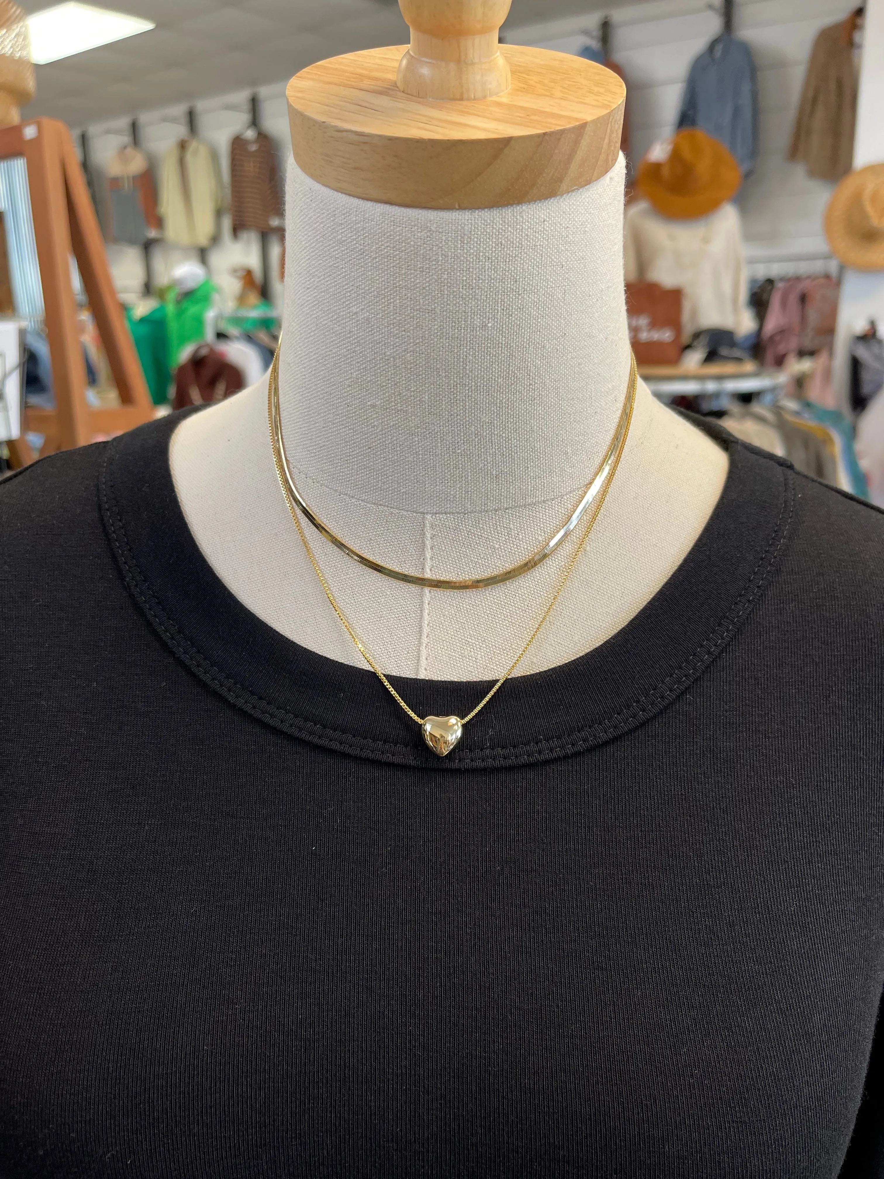 Layered Heart Necklace
