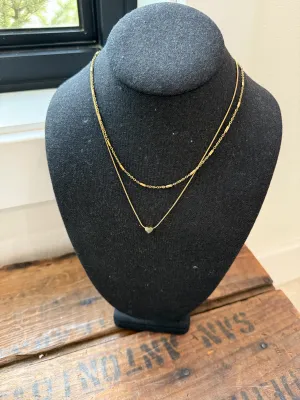 Layered Heart Necklace