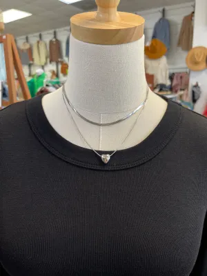 Layered Heart Necklace
