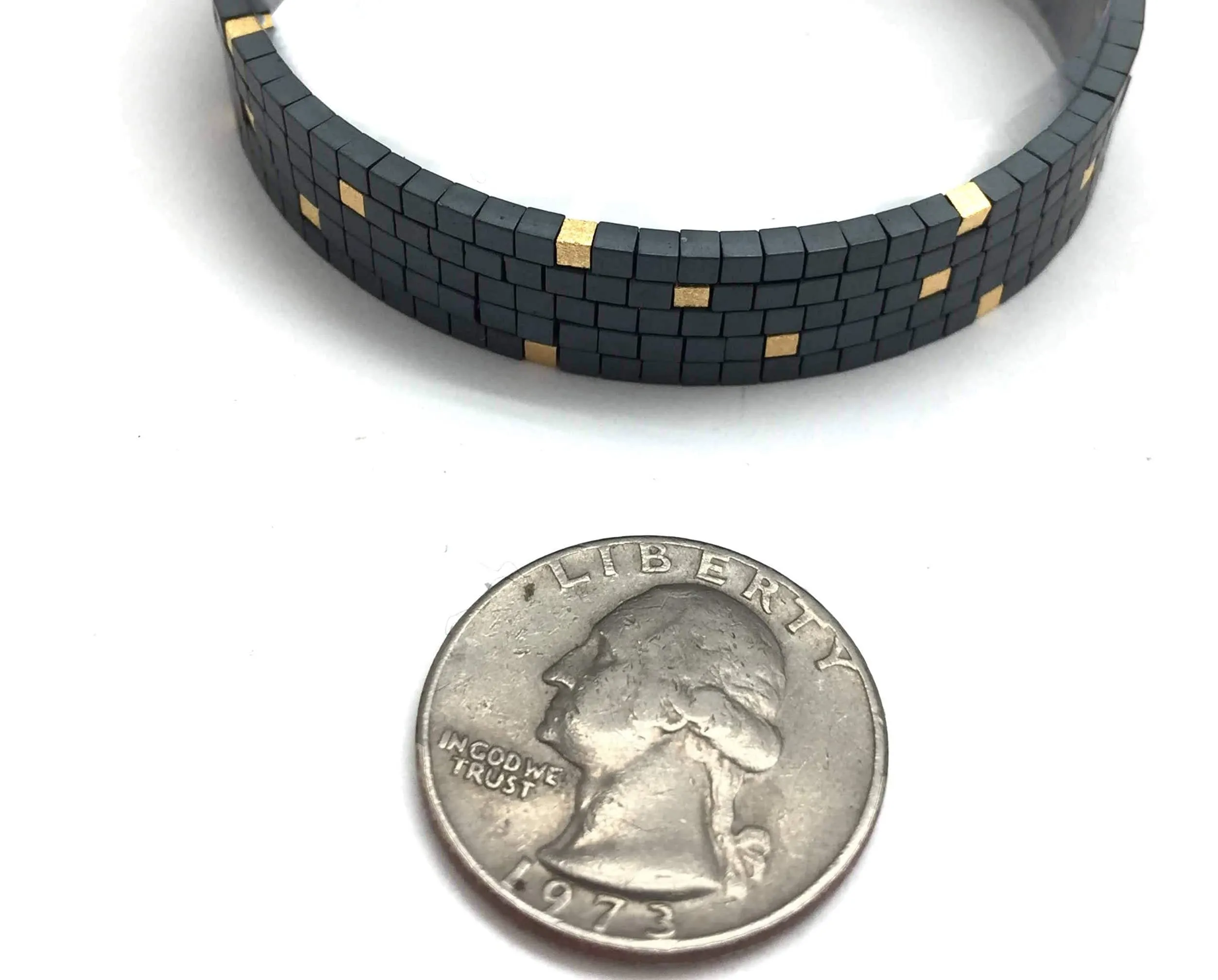 Layered Hematite Bracelet