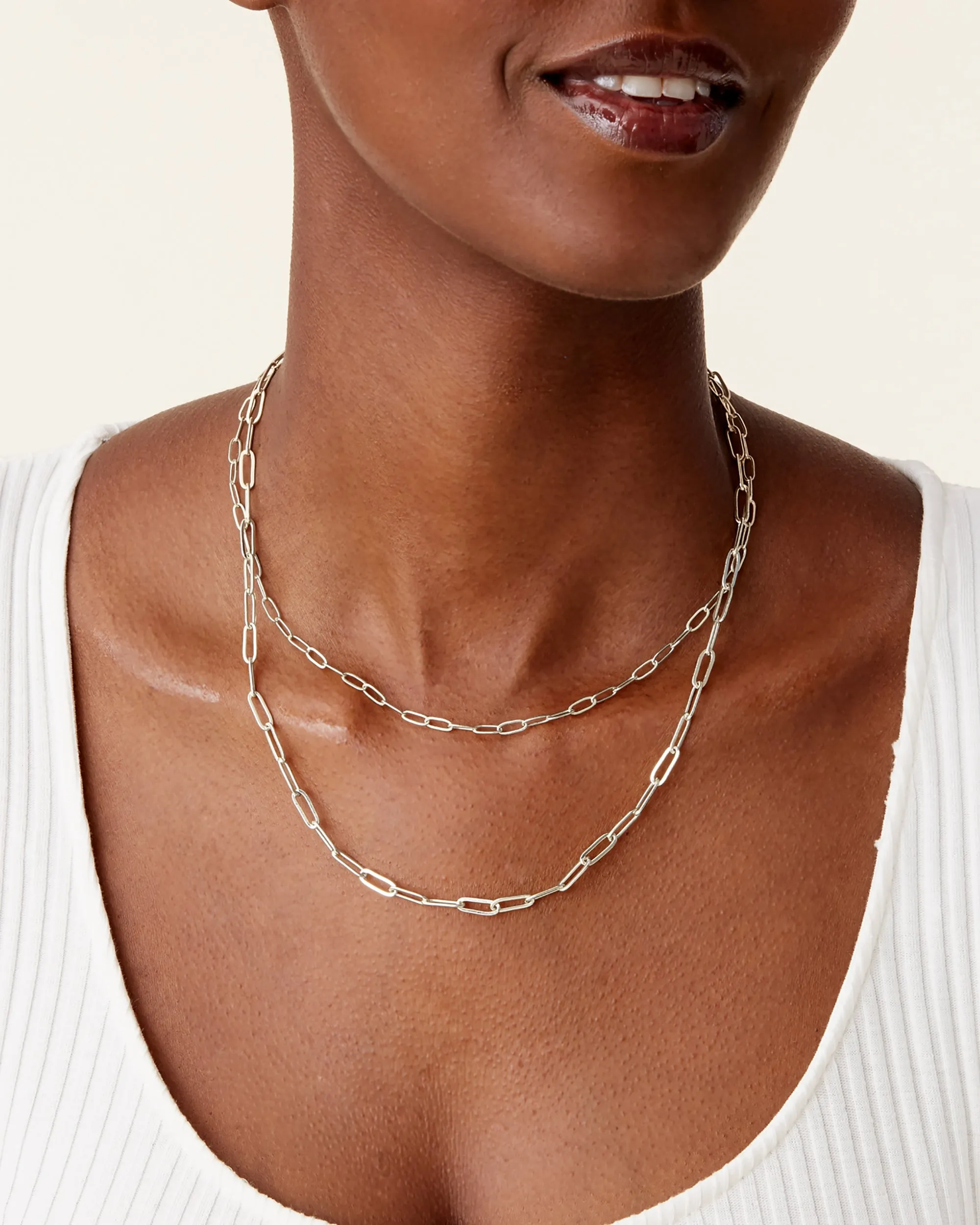 Layered Paperclip Necklace