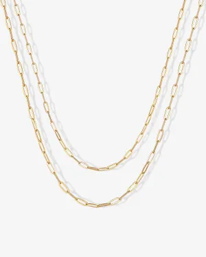 Layered Paperclip Necklace