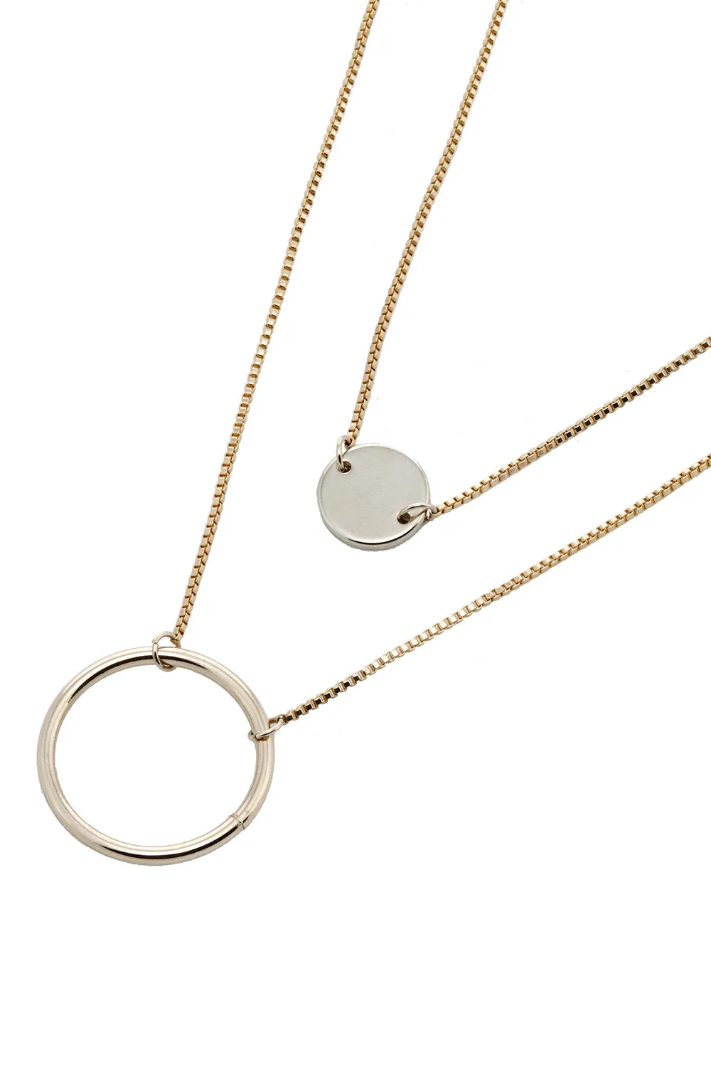 Layered Ring Necklace