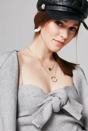Layered Ring Necklace