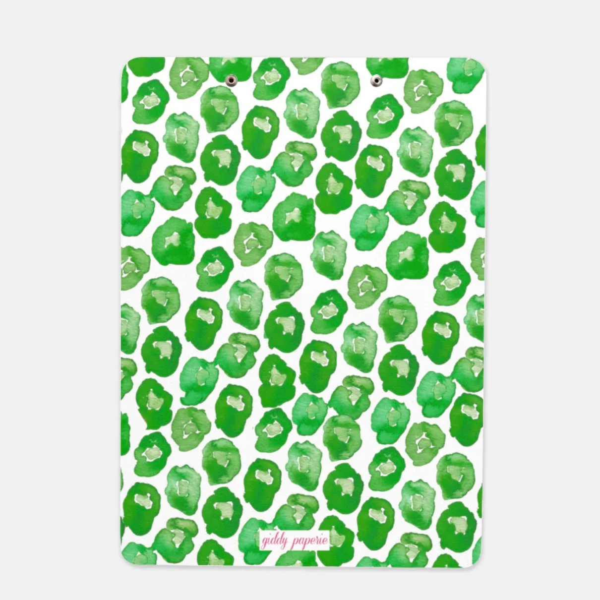 Leaping Leopard-green Clipboard