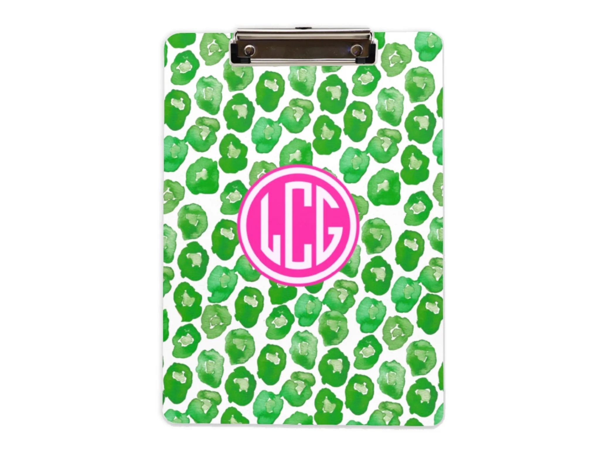 Leaping Leopard-green Clipboard