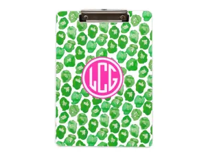 Leaping Leopard-green Clipboard