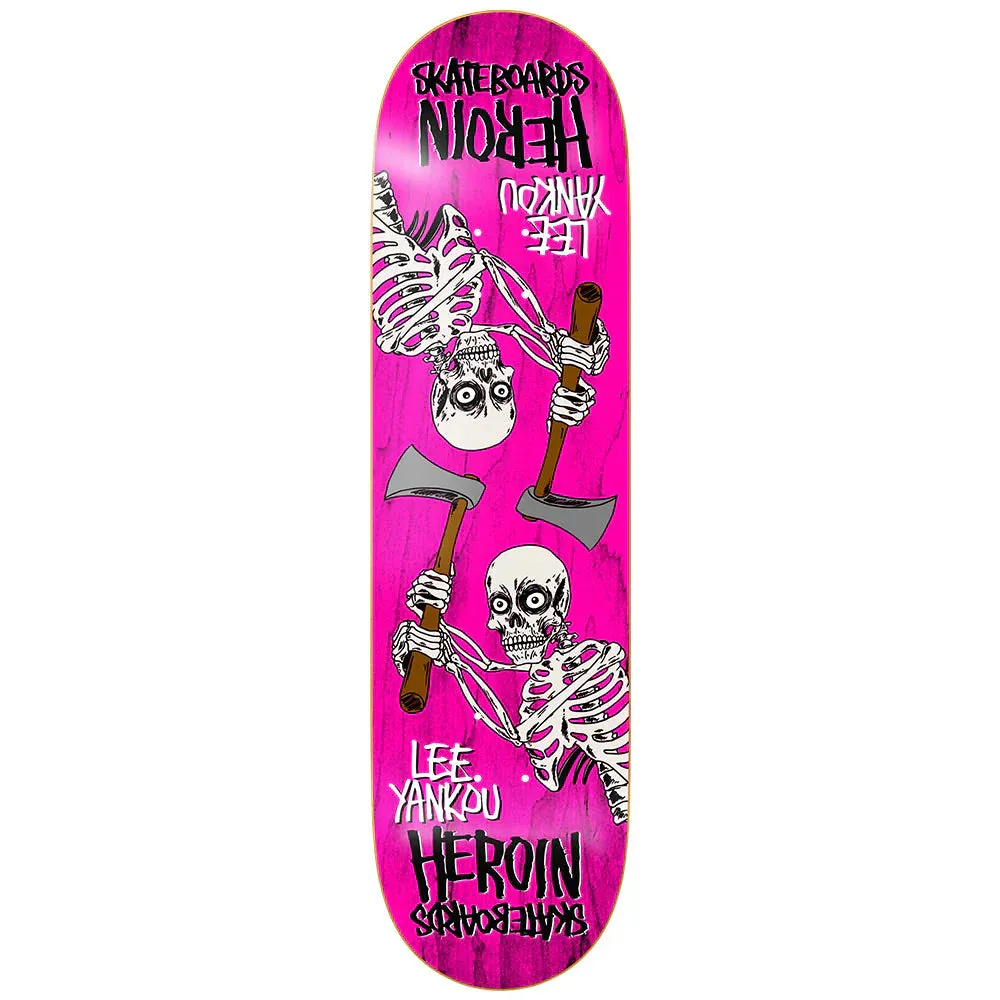 Lee Yankou Axe Skeletons Symmetric Deck 8.25"