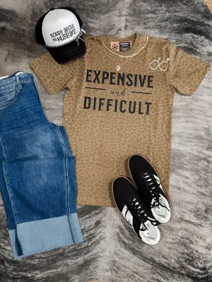 Leopard Expensive and Difficult Tee