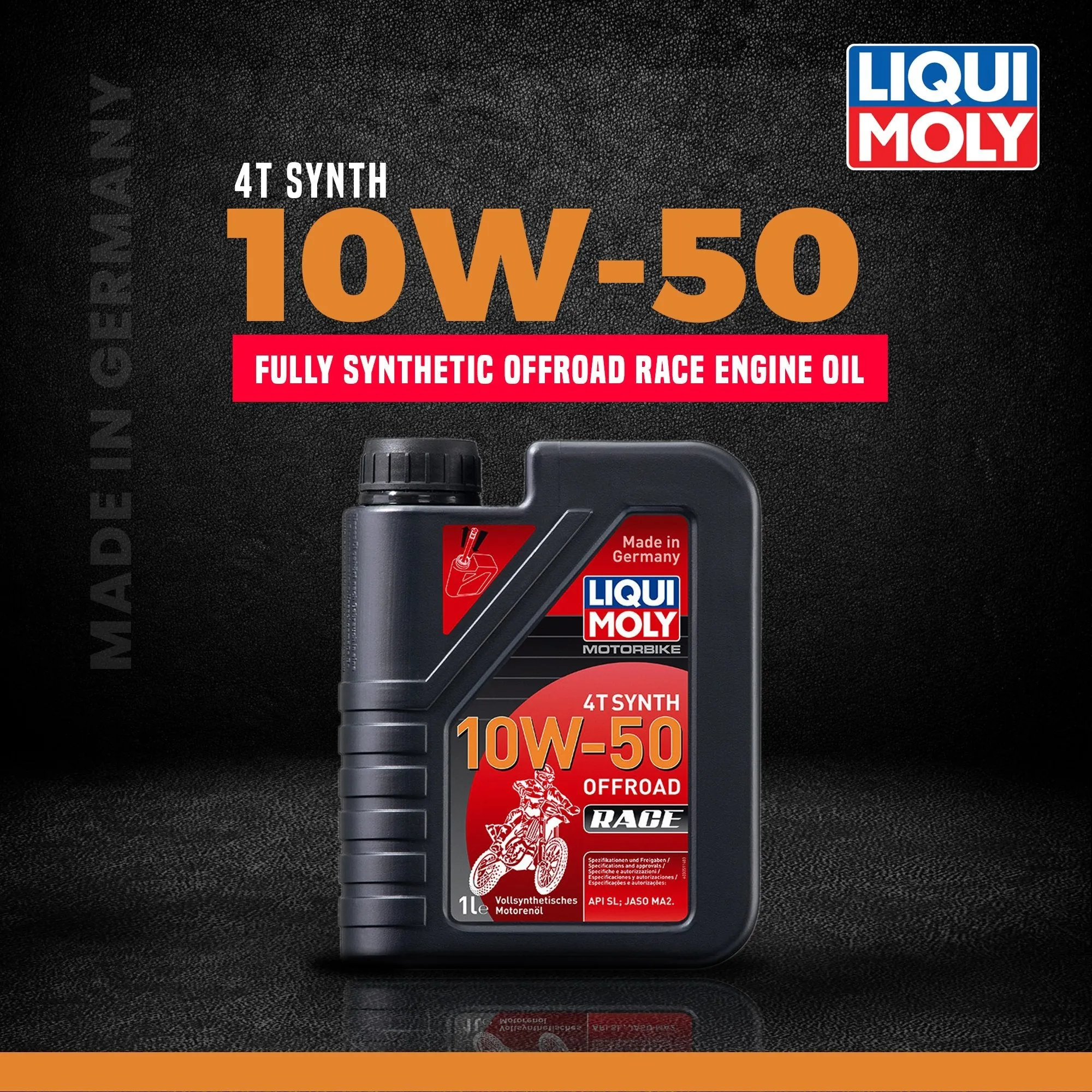 Liqui Moly 4T Offroad Race 10W50 Full Synthetic Oil (1L)