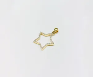 Little Diamond Star Pendant (14K)