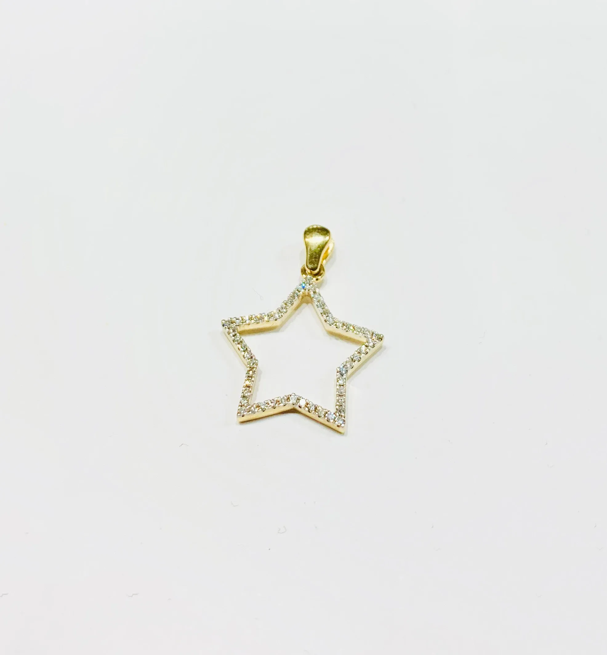 Little Diamond Star Pendant (14K)