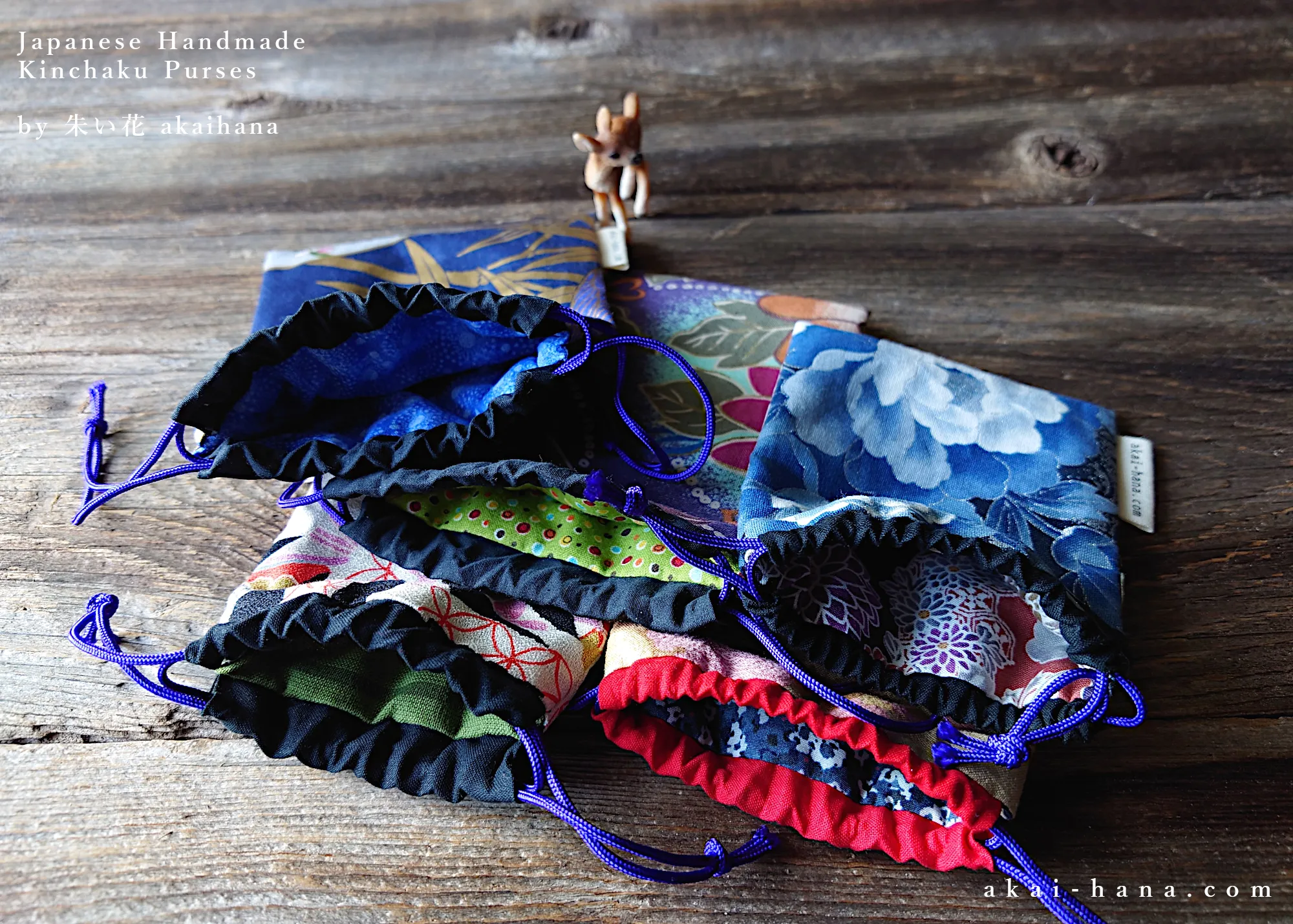 Little Kinchaku Purse, Hanayaka Remnants various size ⦿kpjf1100A