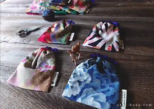 Little Kinchaku Purse, Hanayaka Remnants various size ⦿kpjf1100A