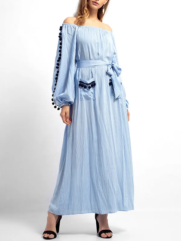 Long-sleeved Dress In Muslim Style