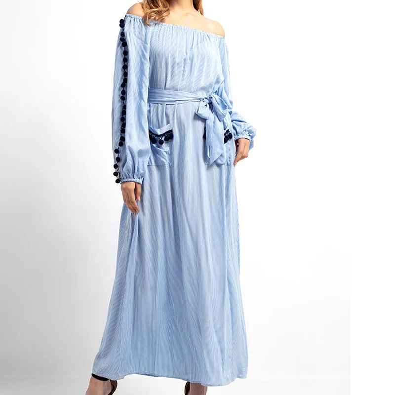 Long-sleeved Dress In Muslim Style