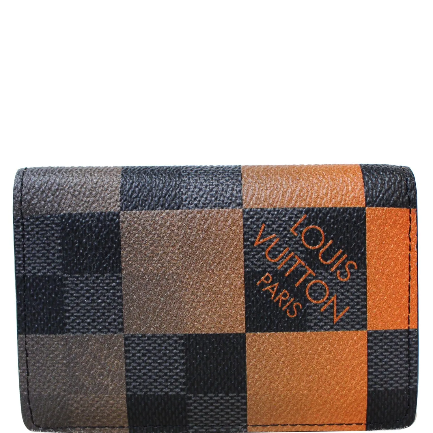 LOUIS VUITTON Damier Graphite Giant Pocket Organizer Wallet Orange - 10% OFF