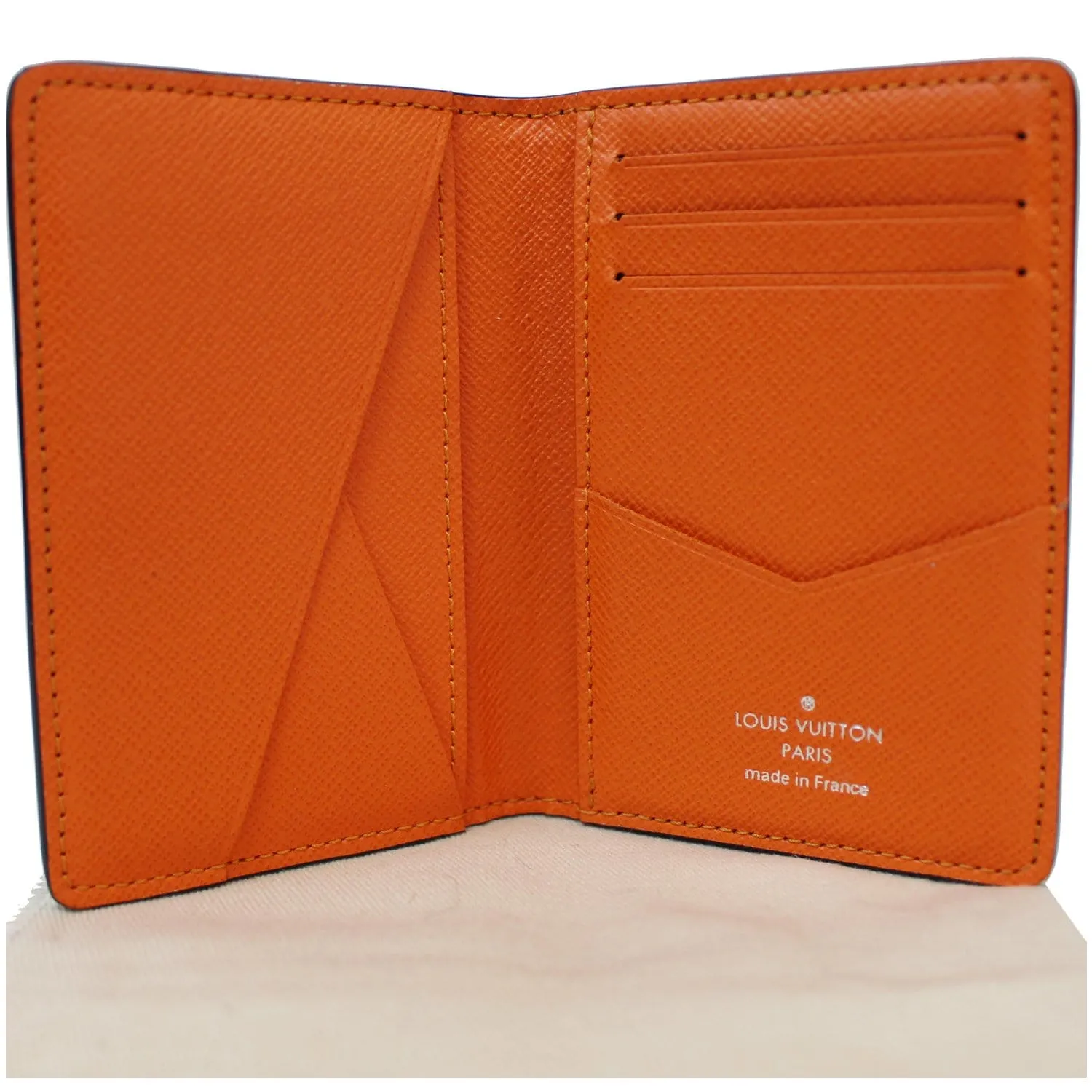 LOUIS VUITTON Damier Graphite Giant Pocket Organizer Wallet Orange - 10% OFF