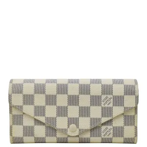 LOUIS VUITTON Josephine  Damier Azur Wallet White