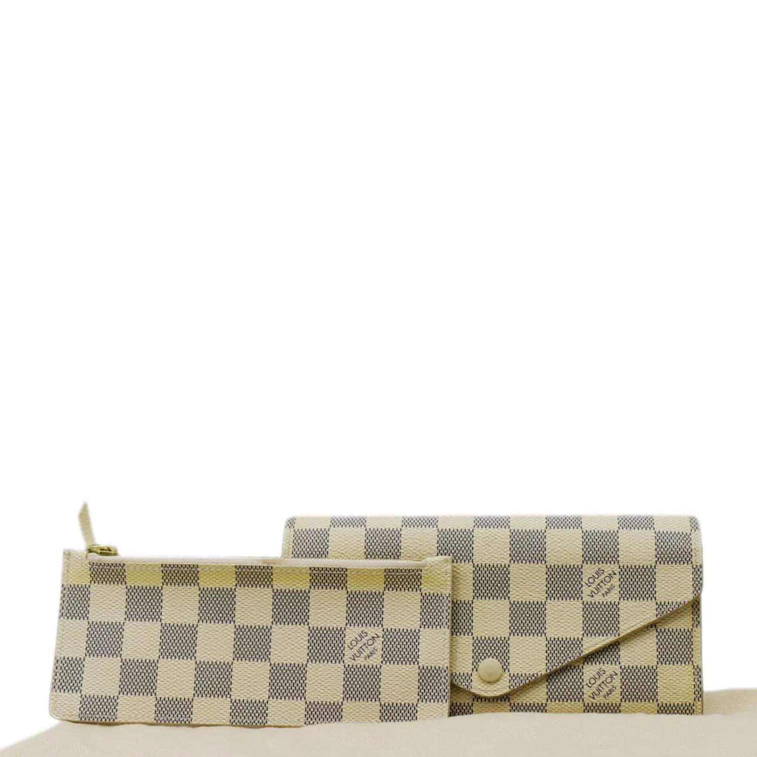 LOUIS VUITTON Josephine  Damier Azur Wallet White