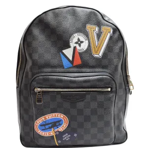 LOUIS VUITTON League Josh Damier Graphite Backpack Bag Black