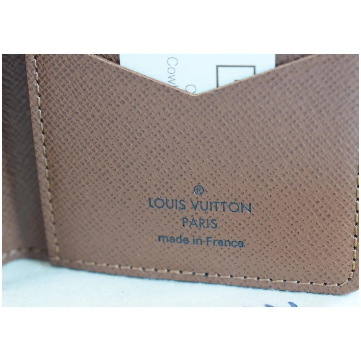 LOUIS VUITTON Pocket Organizer Monogram Canvas Wallet Brown