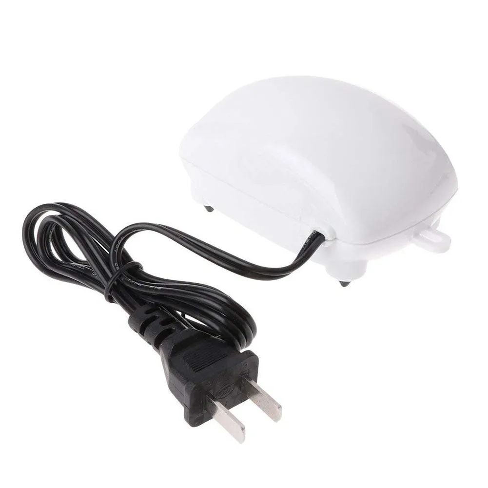 Low Noise Efficient Aquarium Oxygen Pump for Fish Tank  US standard 110v flat plug