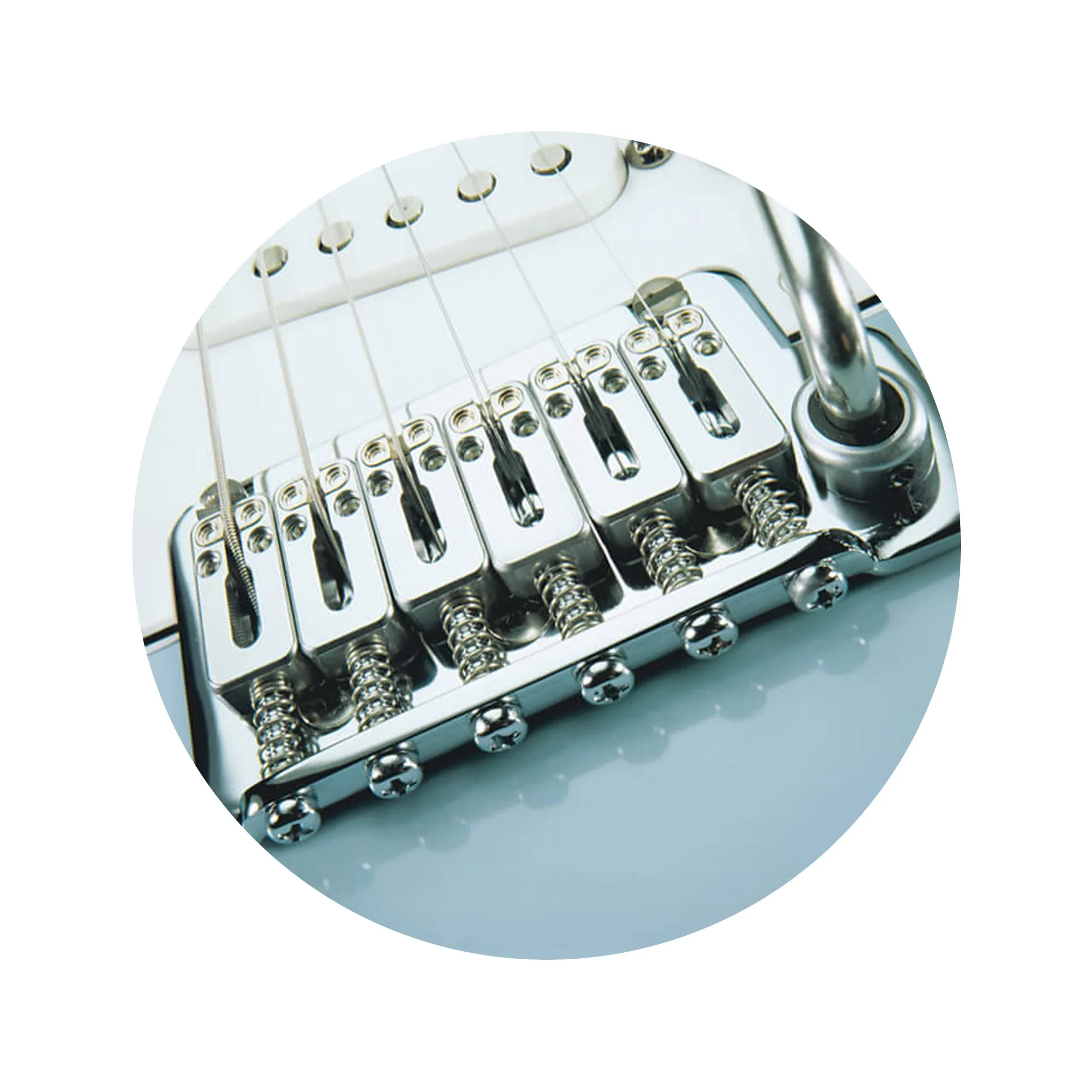 LR Baggs X-Bridge Strat Peizo Bridge Pickup, Vintage 6-Post Tremolo, Chrome