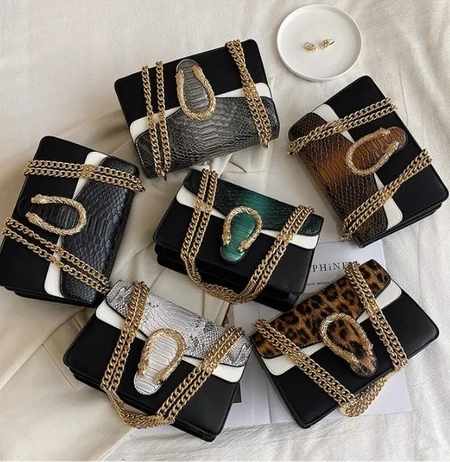 Luxury Alligator Chains Handbags