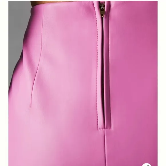 Maeve Faux Leather Midi Skirt